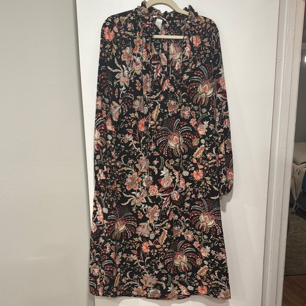 Floral Long Sleeve Dress